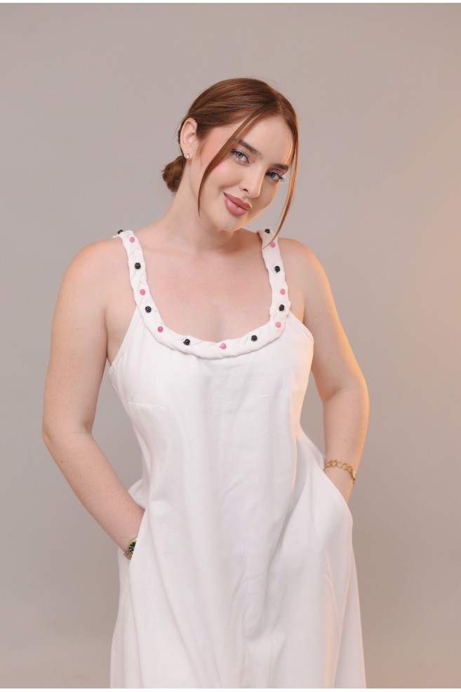 Petra Dress Beige