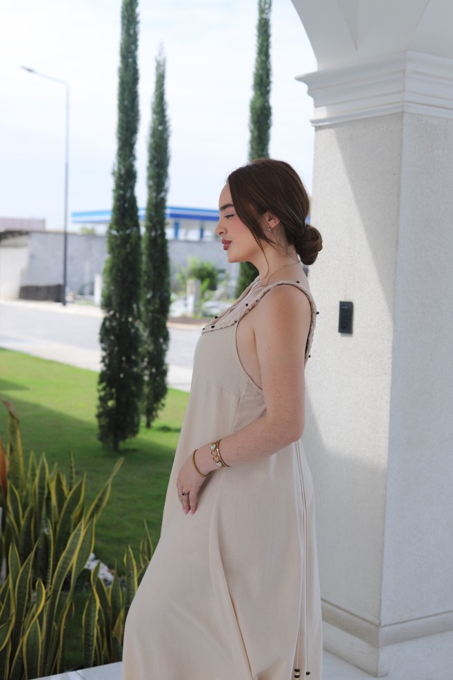 Petra Dress Beige